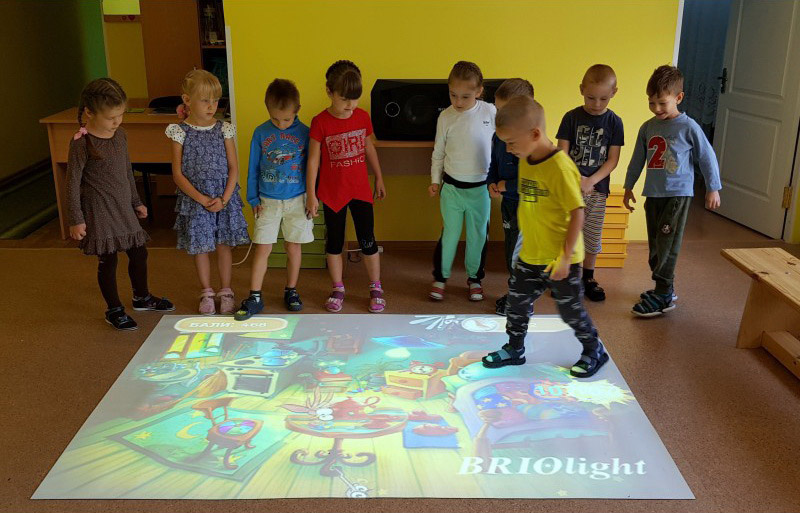 Briolight interactive floor for kindergartens